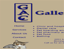 Tablet Screenshot of galleriaanimalclinic.com